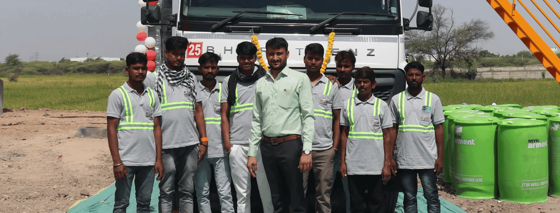 Krishna Construction & RMC project site